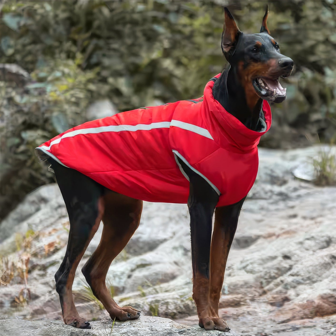 Impermeabile Catarifrangente Imbottito per Cani
