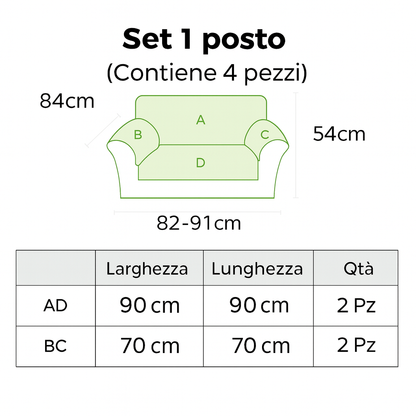 Copridivano Antigraffio in Ciniglia Impermeabile
