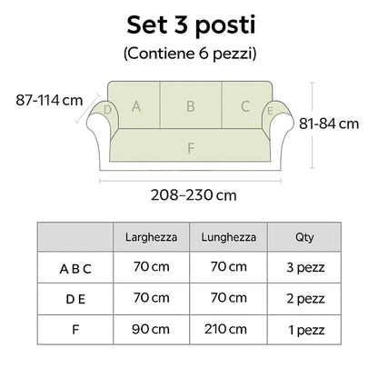Copridivano Antigraffio in Ciniglia Impermeabile