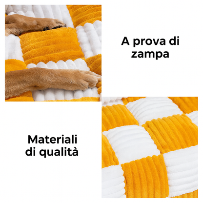 Copridivano Letto - Motivo a Scacchiera