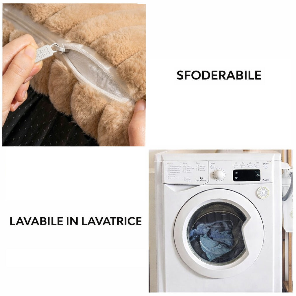 Letto/Divano Ortopedico per Cani in Peluche Sogni Perfetti – Soffice e Lavabile