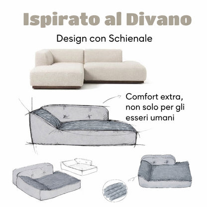 Letto Grande e Imbottito per Cani e Gatti, Spesso, Lavabile, Adatto a Tutte le Stagioni