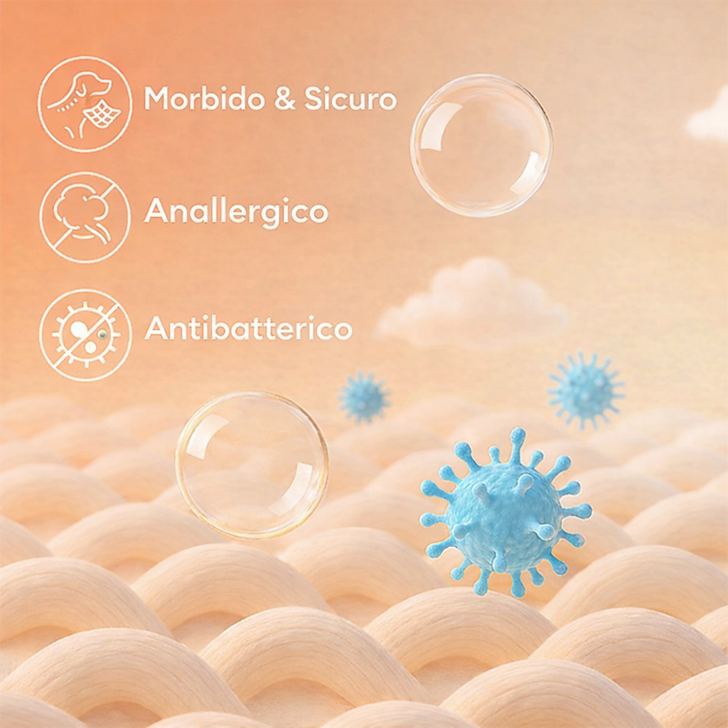 Letto Grande e Imbottito per Cani e Gatti, Spesso, Lavabile, Adatto a Tutte le Stagioni