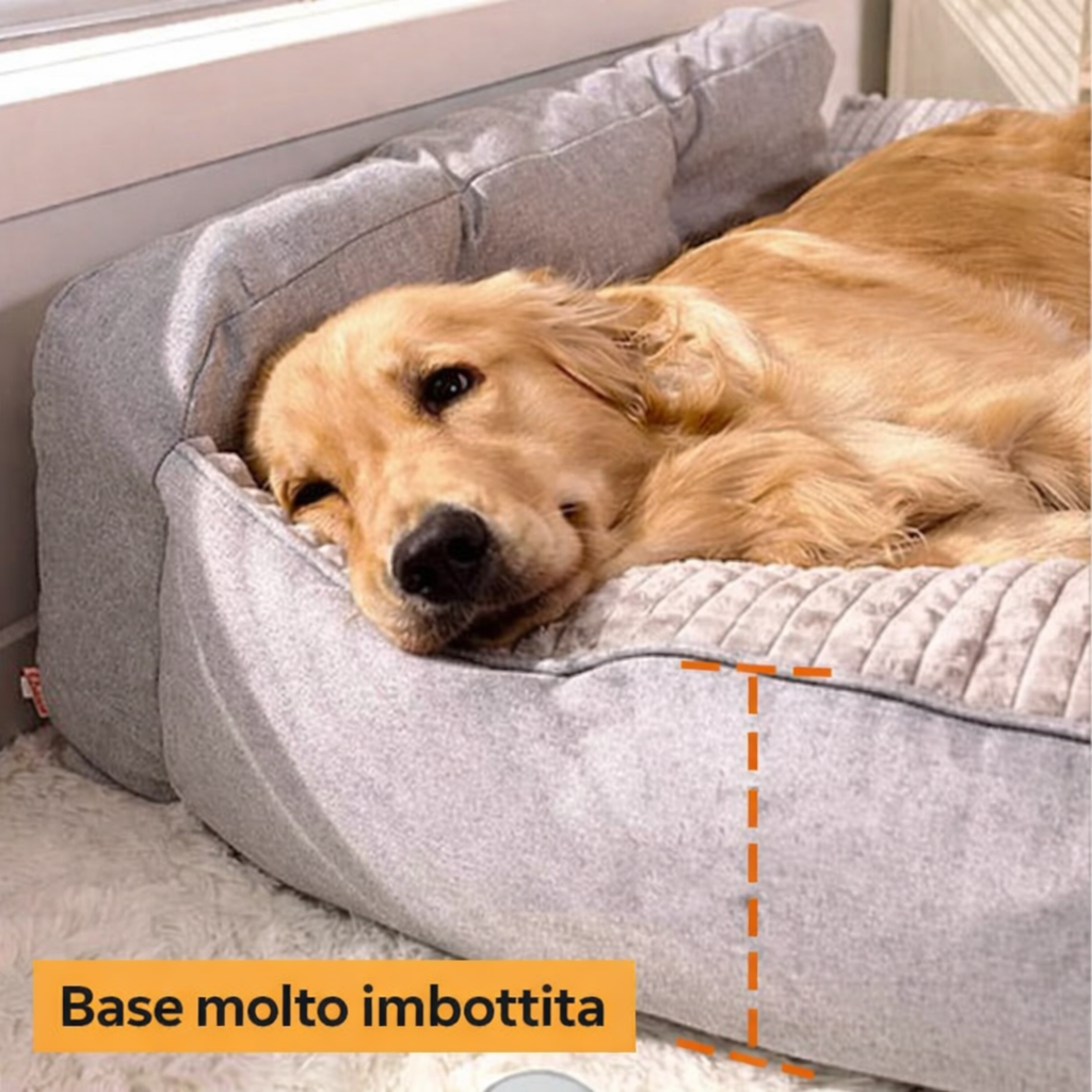 Letto Grande e Imbottito per Cani e Gatti, Spesso, Lavabile, Adatto a Tutte le Stagioni