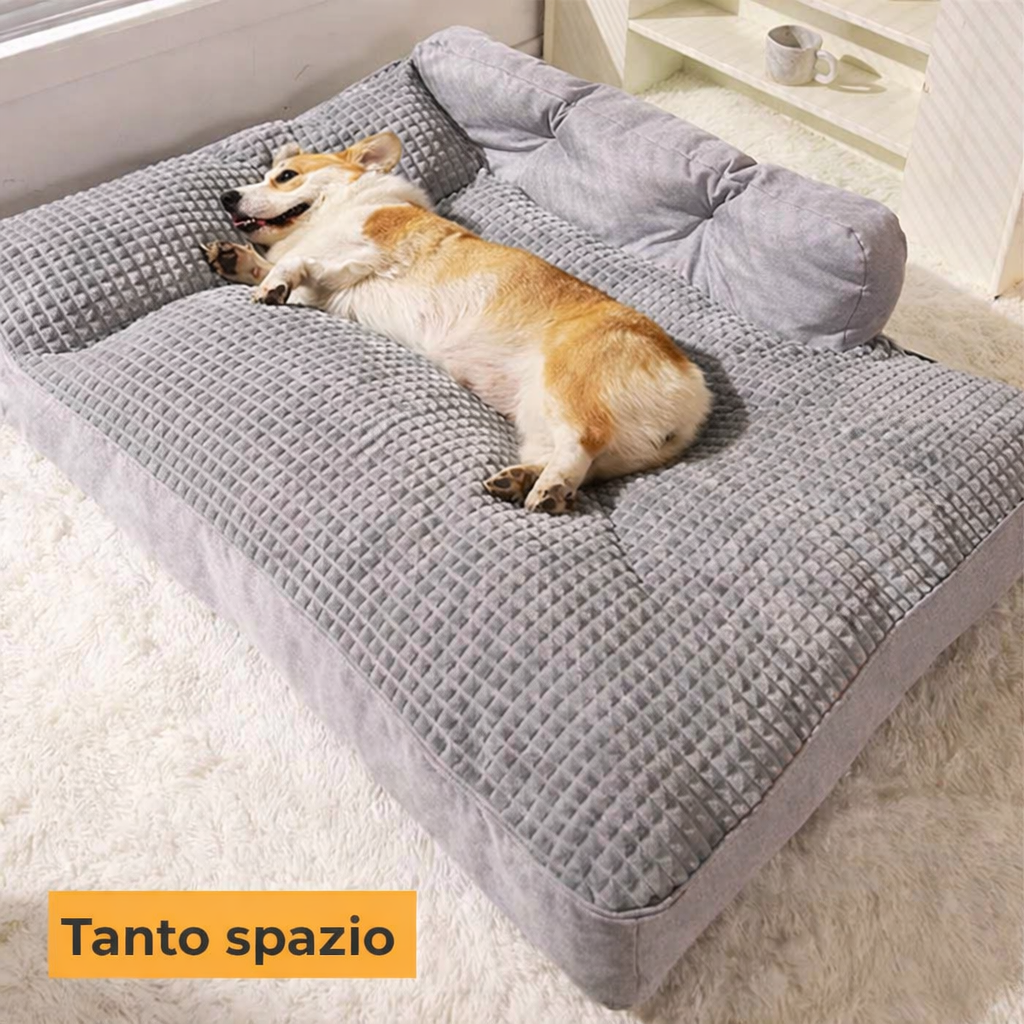 Letto Grande e Imbottito per Cani e Gatti, Spesso, Lavabile, Adatto a Tutte le Stagioni