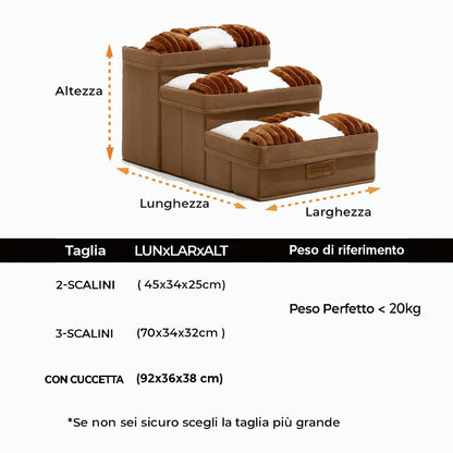 Scaletta Artigianale con Motivo a Scacchiera