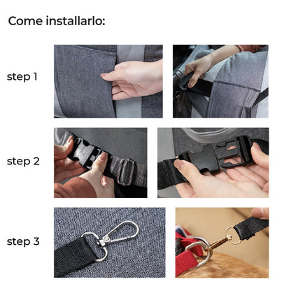 Seggiolino Auto Per Cani 0-18 Kg Prima Classe