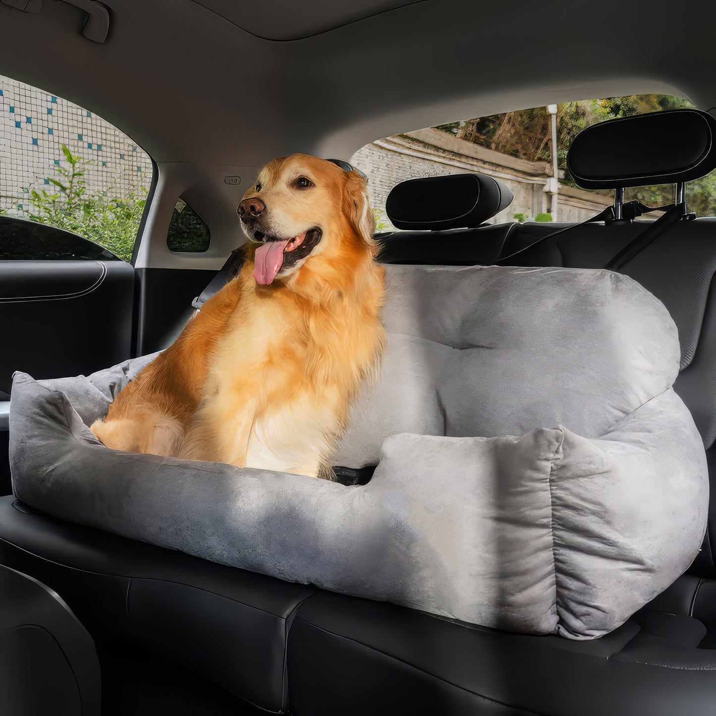 Seggiolino per Cani Grande Fissato ai Sedili - Prima Classe