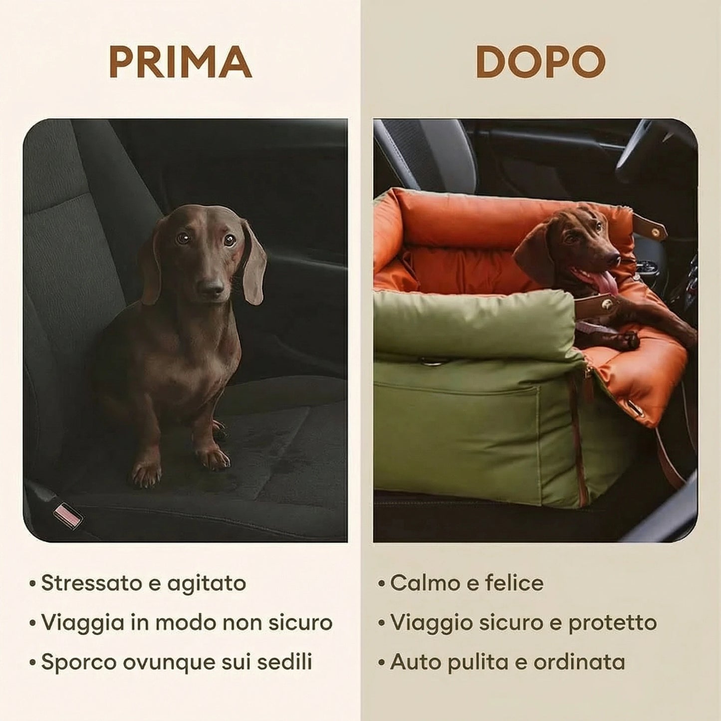 Seggiolino Auto per Cani Comfort Urbano – FidoSeat
