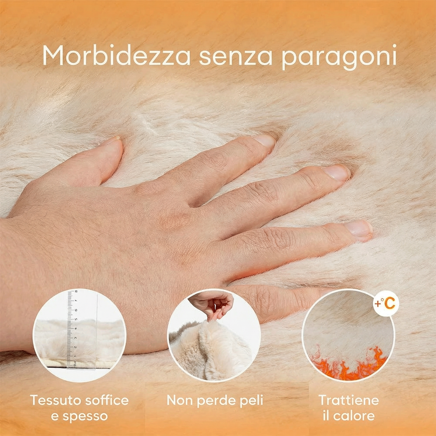 Copridivano Protettivo Pezzo Unico, Morbido con Effetto Peluche, Impermeabile