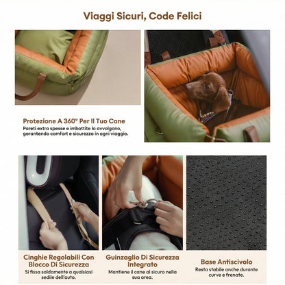 Seggiolino Auto per Cani Comfort Urbano – FidoSeat