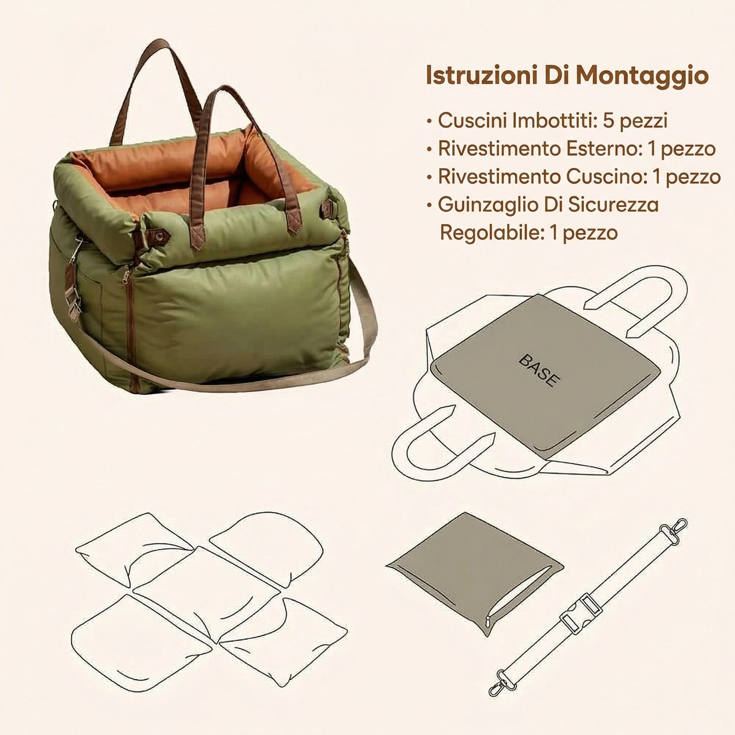 Seggiolino Auto per Cani Comfort Urbano – FidoSeat