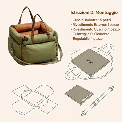 Seggiolino Auto per Cani Comfort Urbano – FidoSeat