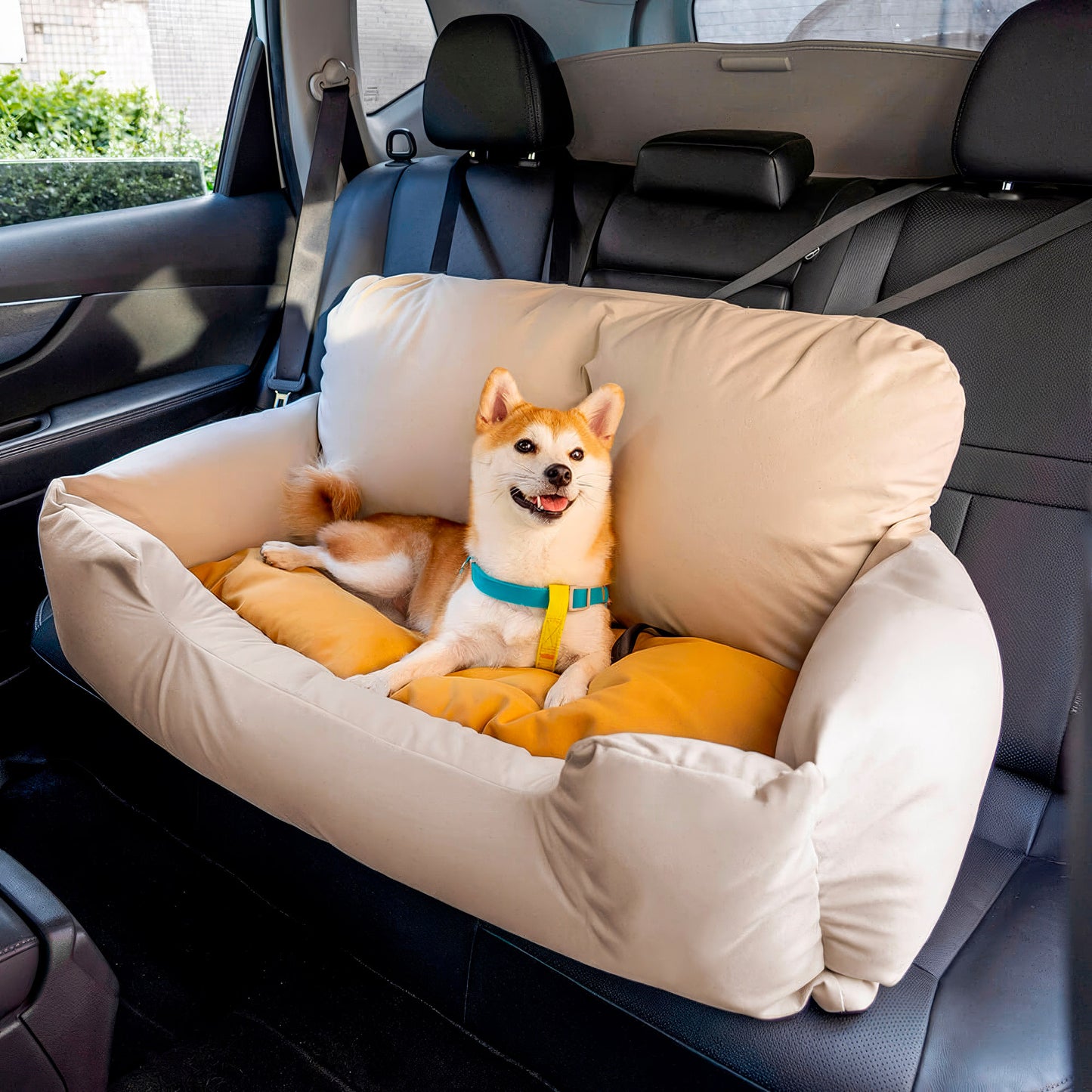 Seggiolino per Cani Grande Fissato ai Sedili - Prima Classe