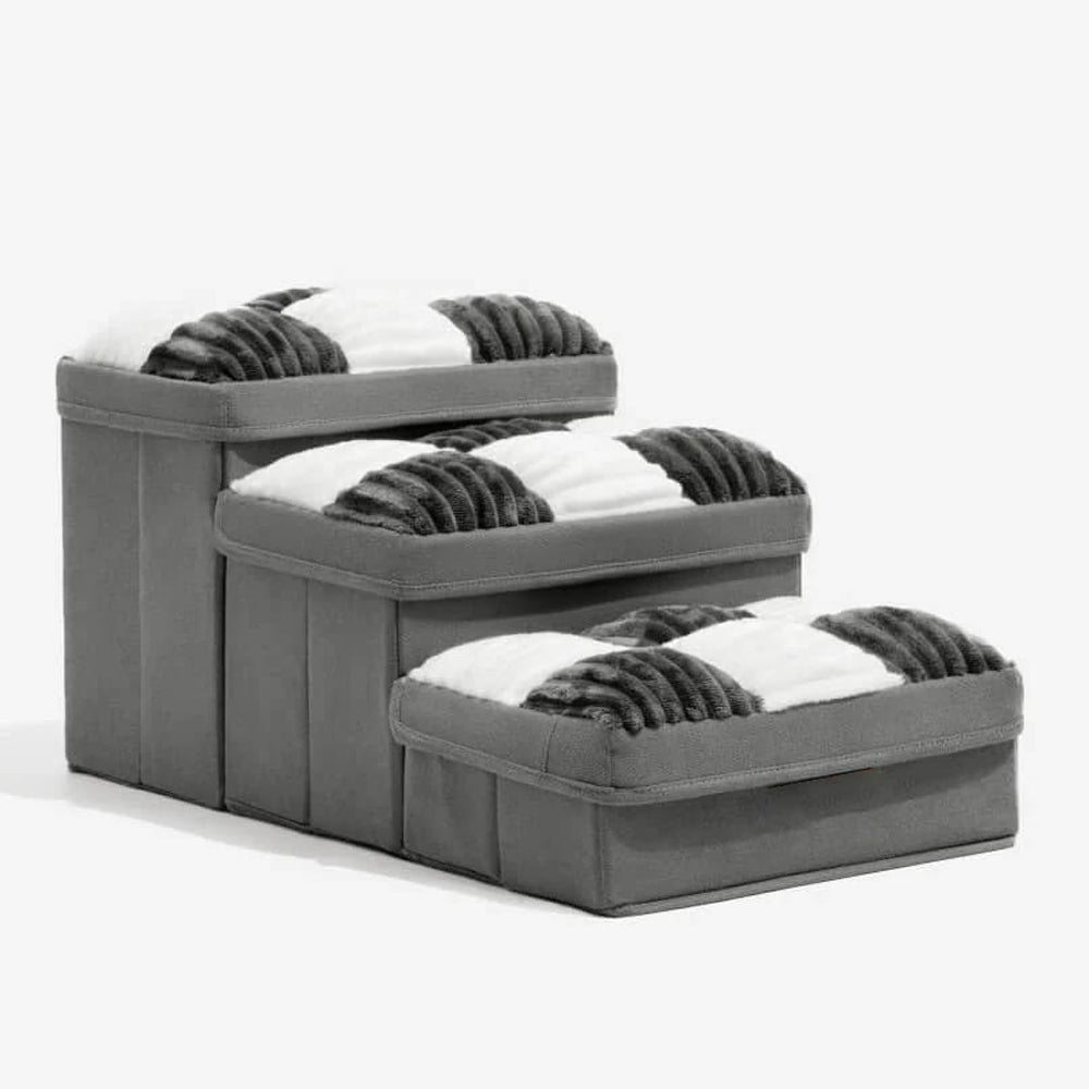 Scaletta Artigianale con Motivo a Scacchiera