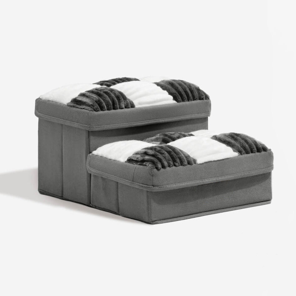 Scaletta Artigianale con Motivo a Scacchiera