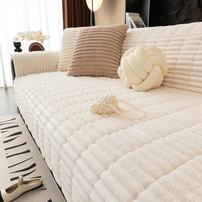 Copridivano Monopezzo in Flanella Ultra Morbida, Antiscivolo